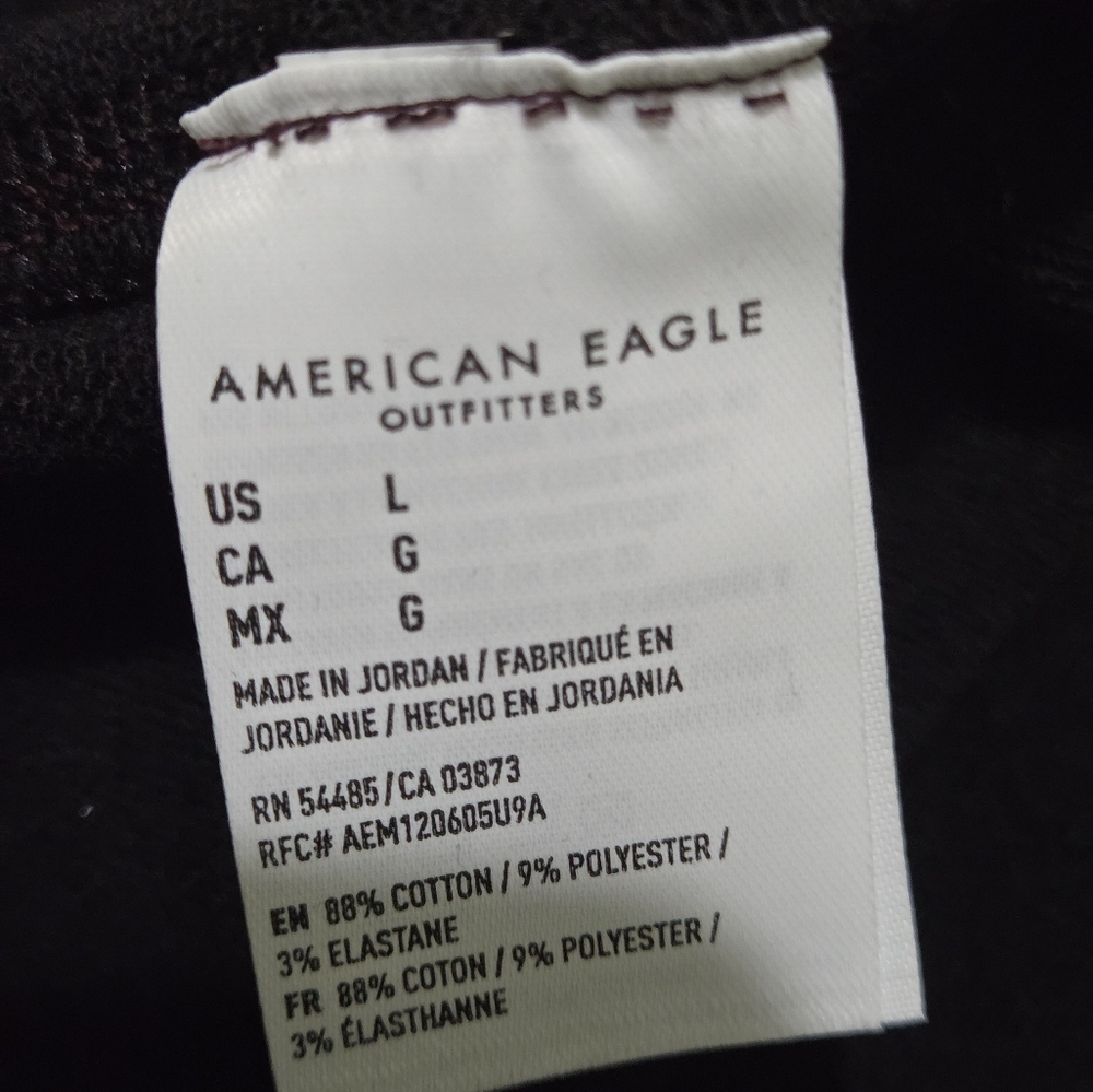 American Eagle Fleece Dark Plum Jogger Pants Mens  Active Loungewear Sz Large - Picture 13 of 16